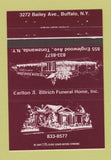 Matchbook Cover - Carlton Ullrich Funeral Home Buffalo NY 40 Strike