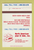 Matchbook Cover - North American Pipe and Tube Chesterfield MO 40 Strike