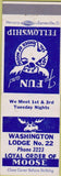 Matchbook Cover - Matchbook Cover Moose Lodge Washington PA