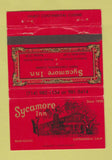 Matchbook Cover - Sycamore Inn Cucamonga CA 40 Strike