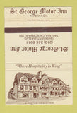 Matchbook Cover - St George Motor Inn Tarzana CA 40 Strike