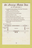 Matchbook Cover - St George Motor Inn Tarzana CA 40 Strike