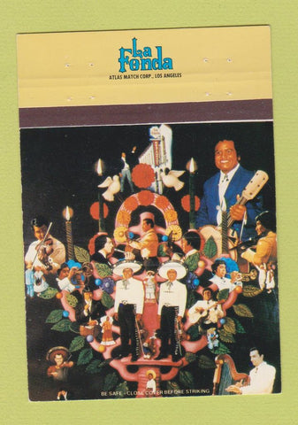 Matchbook Cover - La Fonda  Mexican Los Angeles CA 40 Strike