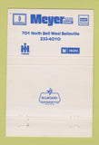 Matchbook Cover - Meyer Oldsmobile GMC Belleville IL 40 Strike