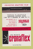 Matchbook Cover - DuPont Cronaflex Drafting Film 40 Strike