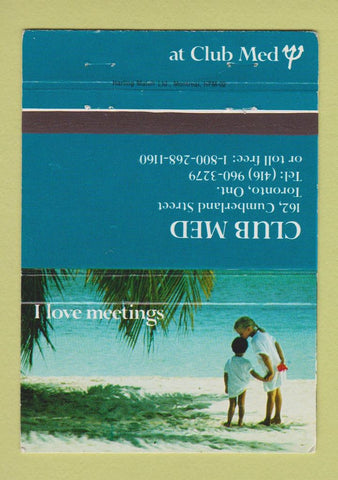 Matchbook Cover - Club Med Toronto ON 40 Strike