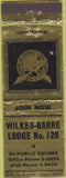 Matchbook Cover - Matchbook Cover Moose Lodge Wilkes Barre PA