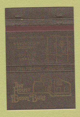 Matchbook Cover - House that Basel Built Bryan TX 40 Strike