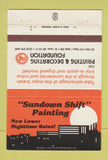 Matchbook Cover - Sundown Shift Painting St Louis MO 40 Strike