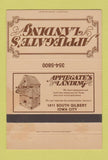 Matchbook Cover - Applegate's Landing Iowa City IA WEAR 40 Strike