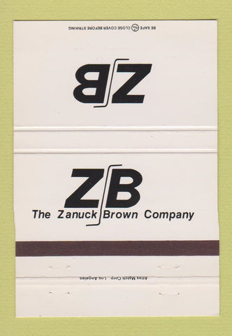 Matchbook Cover - Zanuck Brown  40 Strike