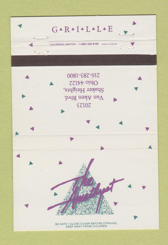 Matchbook Cover - The Amethyst Grille Shaker Heights OH 40 Strike