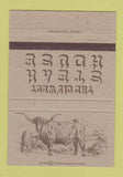 Matchbook Cover - Ole West Steak House Athens TX Canton 40 Strike