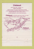 Matchbook Cover - The Hideout Restaurant  Mount Laurel NJ #1 40 Strike