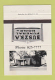 Matchbook Cover - Buszka Funeral Home Buffalo NY 40 Strike