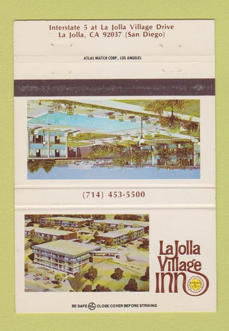 Matchbook Cover - La Jolla Village Inn CA 40 Strike