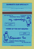 Matchbook Cover - Edgewater Inn Bernice OK 40 Strike