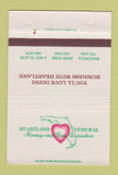 Matchbook Cover - Heartland Federal Savings Wauchula Avon FL 40 Strike