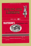 Matchbook Cover - Masterson's Walnut Creek Station CA 40 Strike