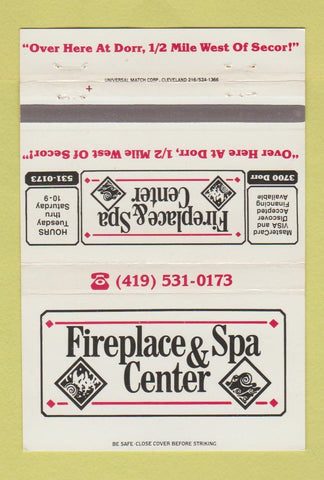 Matchbook Cover - Fireplace Spa Center  40 Strike