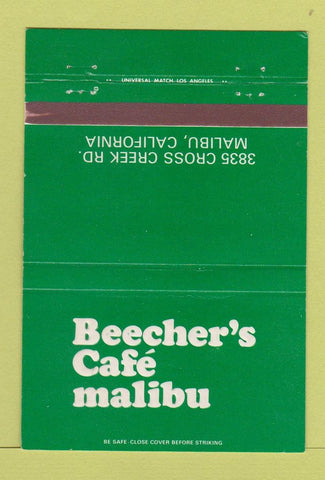 Matchbook Cover - Beecher's Cafe Malibu CA 40 Strike