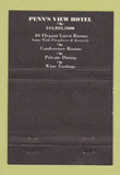 Matchbook Cover - Penn's View Hotel Philadelphia PA 40 Strike