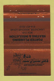 Matchbook Cover - Homefoamers Insulation Lancaster MO BRONZE 40 Strike