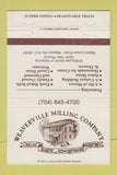 Matchbook Cover - Weaverville Milling NC restaurant WEAR 40 Strike