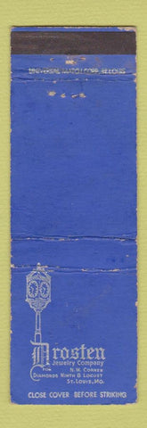 Matchbook Cover - Drosten Jewelry St Louis MO WORN