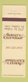 Matchbook Cover - Applegate's Landing Fort Collins Colorado