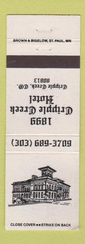 Matchbook Cover - Cripple Creek Hotel Colorado