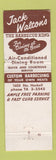 Matchbook Cover - Jack Walton's BBQ Dallas TX WORN