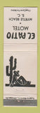 Matchbook Cover - El Patio Motel Myrtle Beach SC
