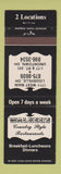 Matchbook Cover - Walker's Country Style Restaurants Uniontown Louisville OH