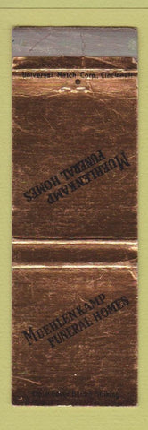 Matchbook Cover - Muehlenkamp Funeral Homes Dayton KY Alexandria Newport WORN