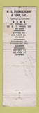 Matchbook Cover - Muehlenkamp Funeral Homes Dayton KY Alexandria Newport WORN