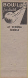 Matchbook Cover - Matchbook Cover Moose Lodge Verona PA