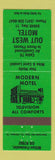 Matchbook Cover - Out West Motel Milton Freewater OR