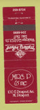 Matchbook Cover - Mrs P and Me Mount Prospect IL