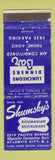 Matchbook Cover - Shumsky's Roumanian Restaurant Atlantic City NJ WEAR