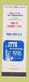 Matchbook Cover - HC Geiple Son Funeral Home Furniture Glen Rock PA 1976