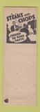 Matchbook Cover - Wayne's Grill New Castle IN