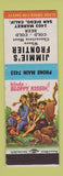Matchbook Cover - Jimmie's Frontier San Diego CA hillbilly