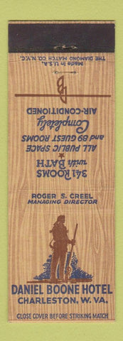 Matchbook Cover - Daniel Boone Hotel Charleston WV