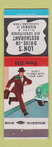 Matchbook Cover - Lon's Drive In Restaurant Cleveland TN