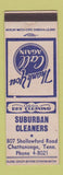 Matchbook Cover - Suburban Cleaners Chattanooga TN