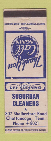 Matchbook Cover - Suburban Cleaners Chattanooga TN