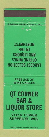 Matchbook Cover - QT Corner Bar Liquor Superior WI