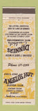 Matchbook Cover - Angelo's Hut Jackson WI