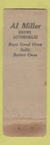 Matchbook Cover - Al Mill Motor Mart Cars Oklahoma City OK WORN